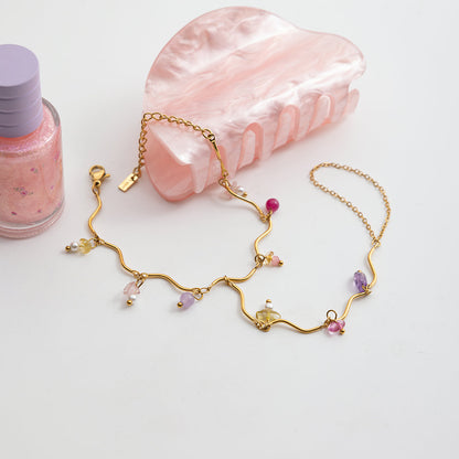 Sea Glass Pastel Stone Bracelet