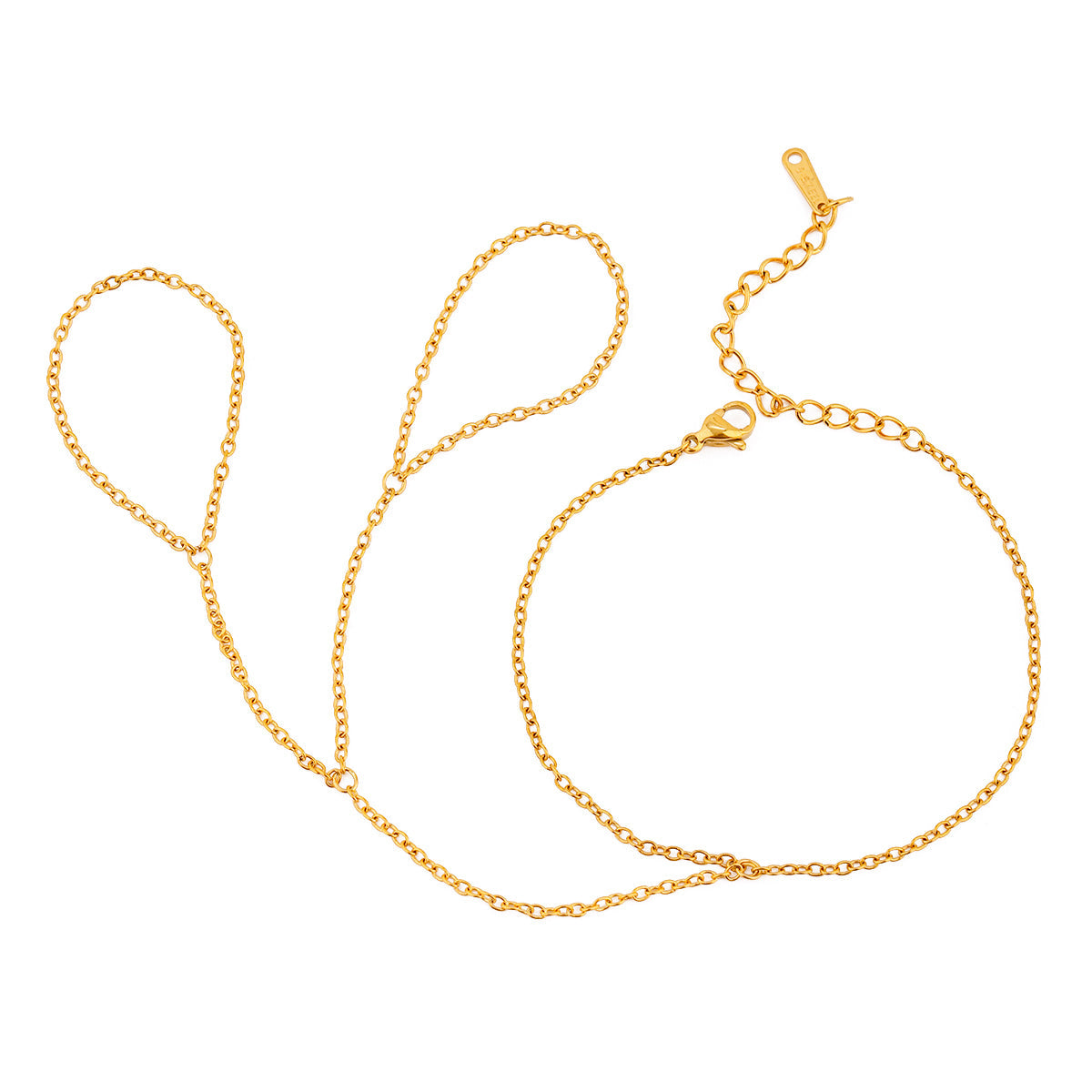 Lumen Linked Hand Chain Ring