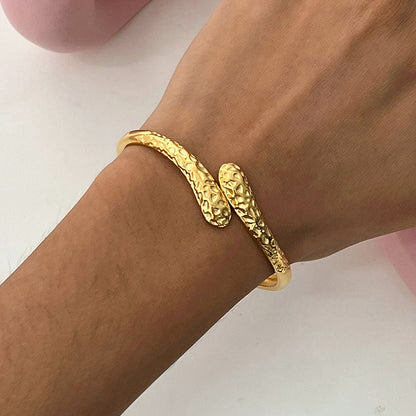 Sirocco Hammered Wrap Bracelet