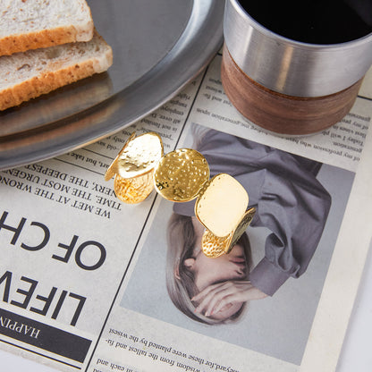 Meltemi Hammered Disc Bracelet