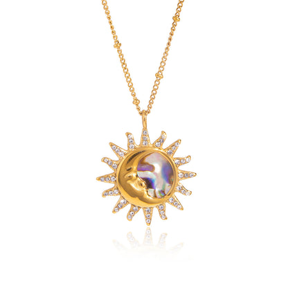 Solstice Shell Sunburst Necklace