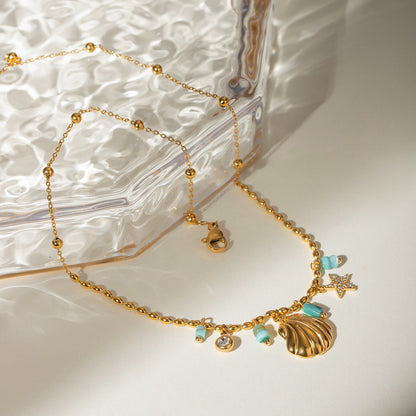 Salt Air Shell Charm Necklace