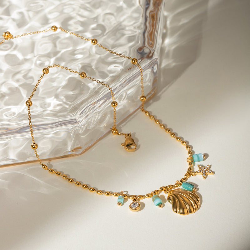 Salt Air Shell Charm Necklace