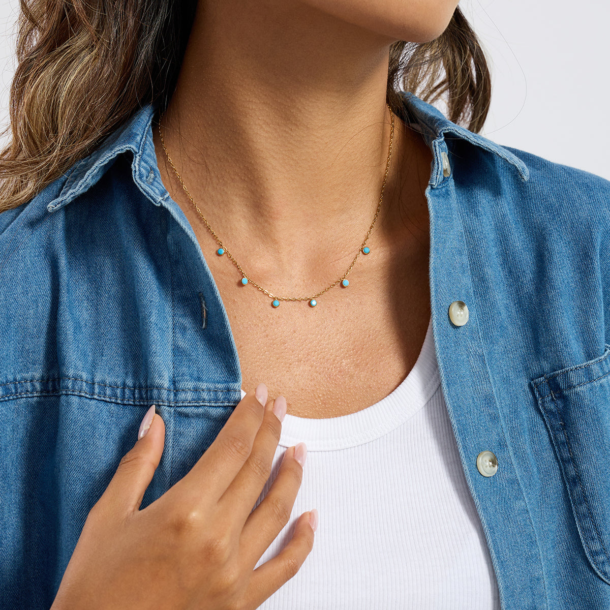 Lagoon Turquoise Drop Necklace