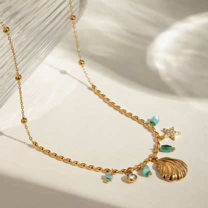 Salt Air Shell Charm Necklace