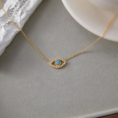 Cala Turquoise Eye Pendant Necklace
