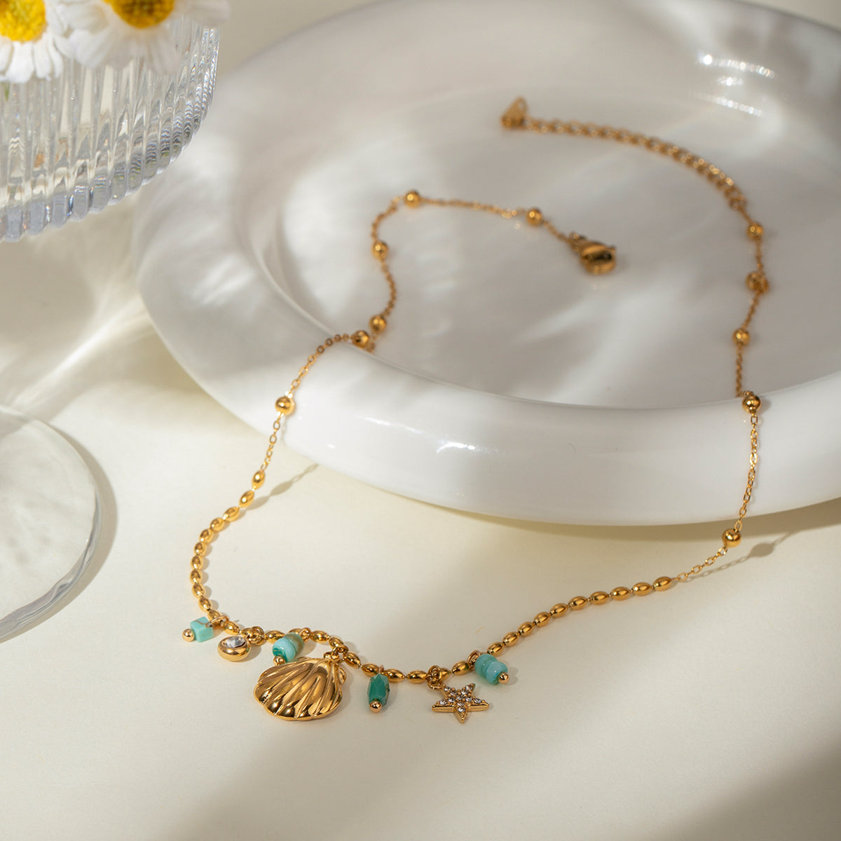 Salt Air Shell Charm Necklace