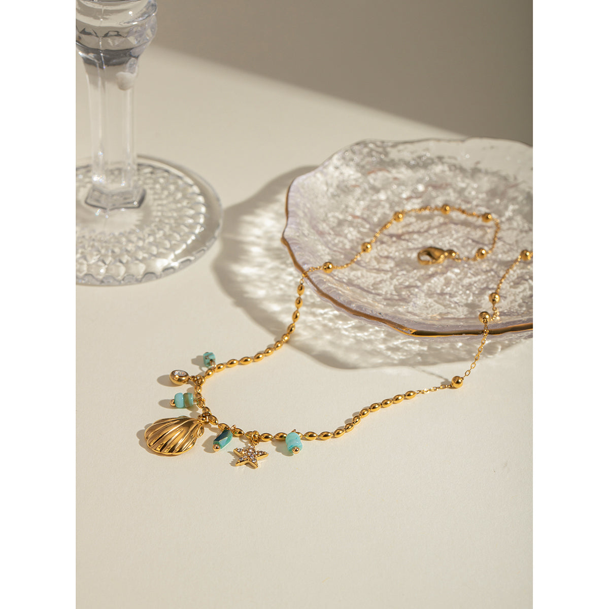 Salt Air Shell Charm Necklace