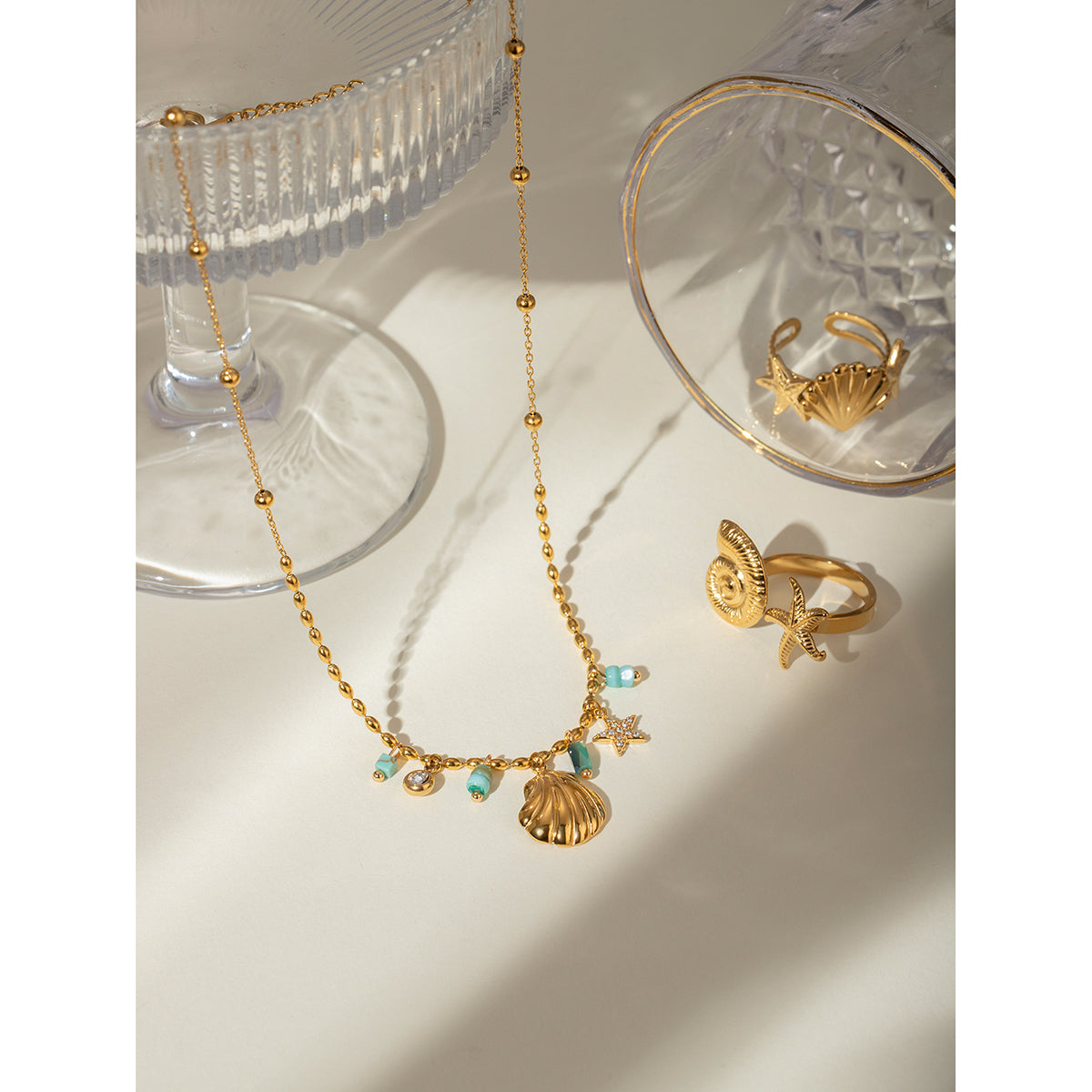 Salt Air Shell Charm Necklace