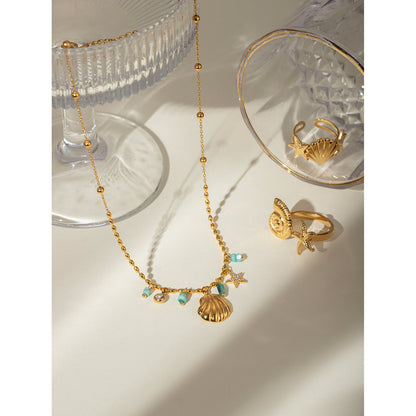 Salt Air Shell Charm Necklace