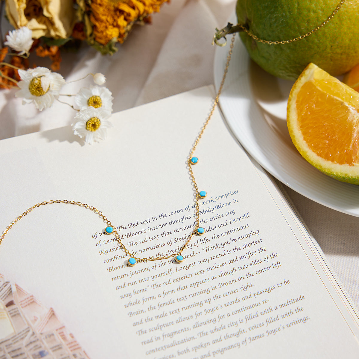 Lagoon Turquoise Drop Necklace