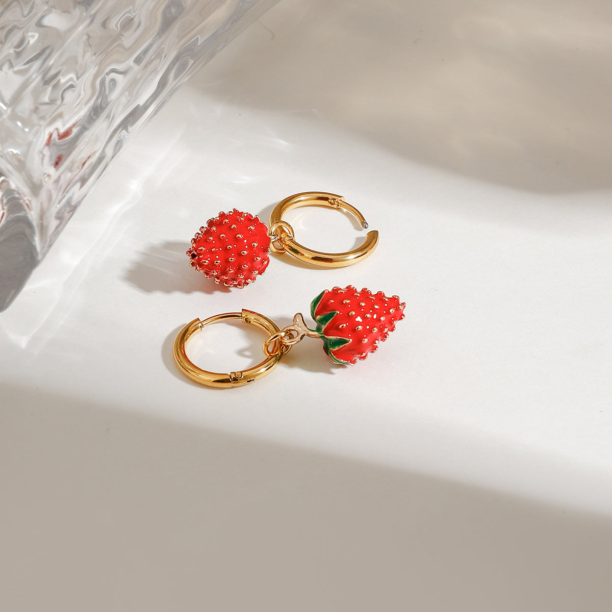Alba Strawberry Charm Earrings