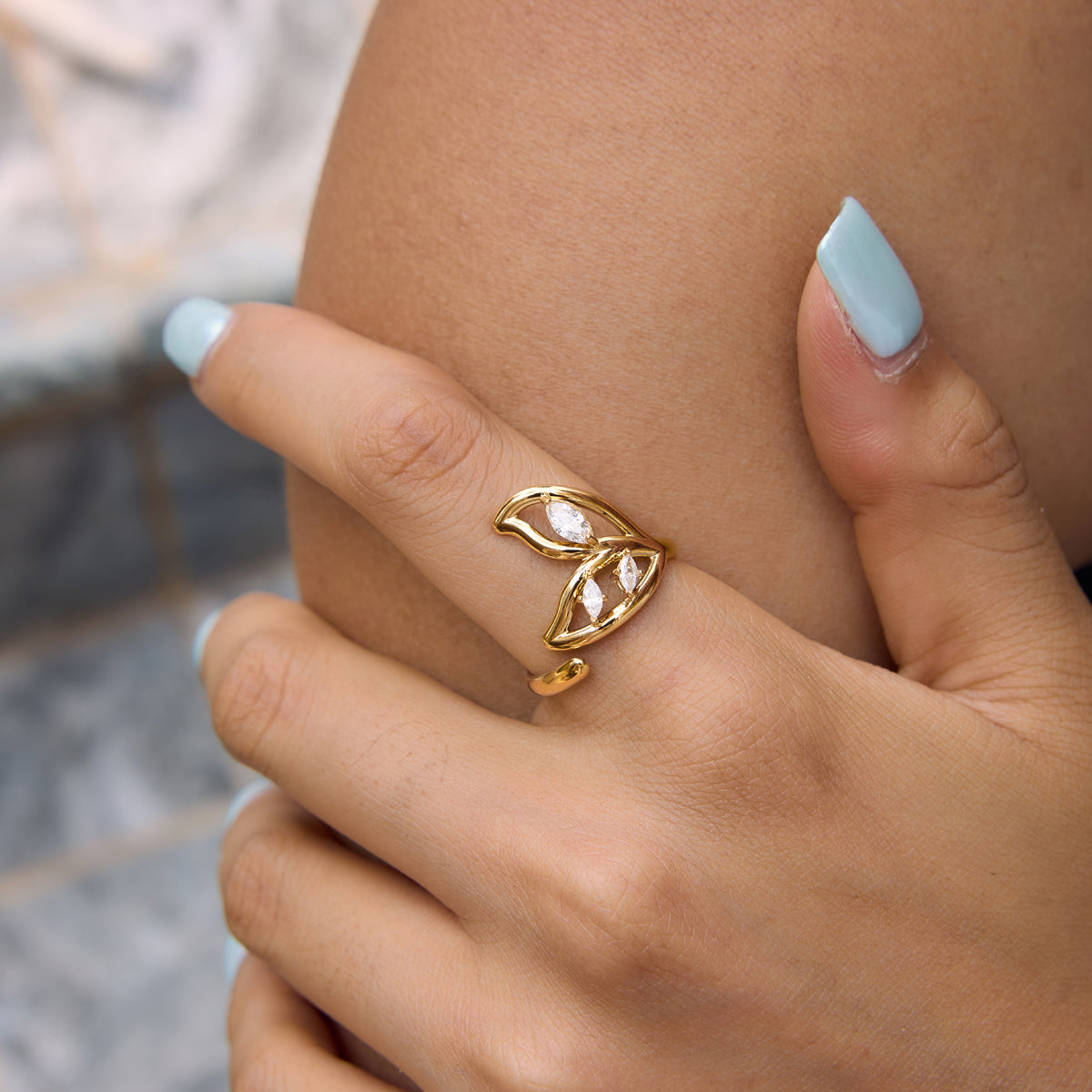 Cala Fishtail Marquise Ring