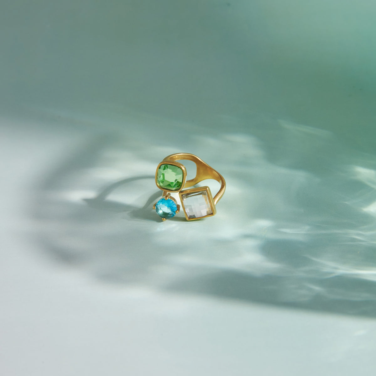 Aegean Multi Stone Cluster Ring