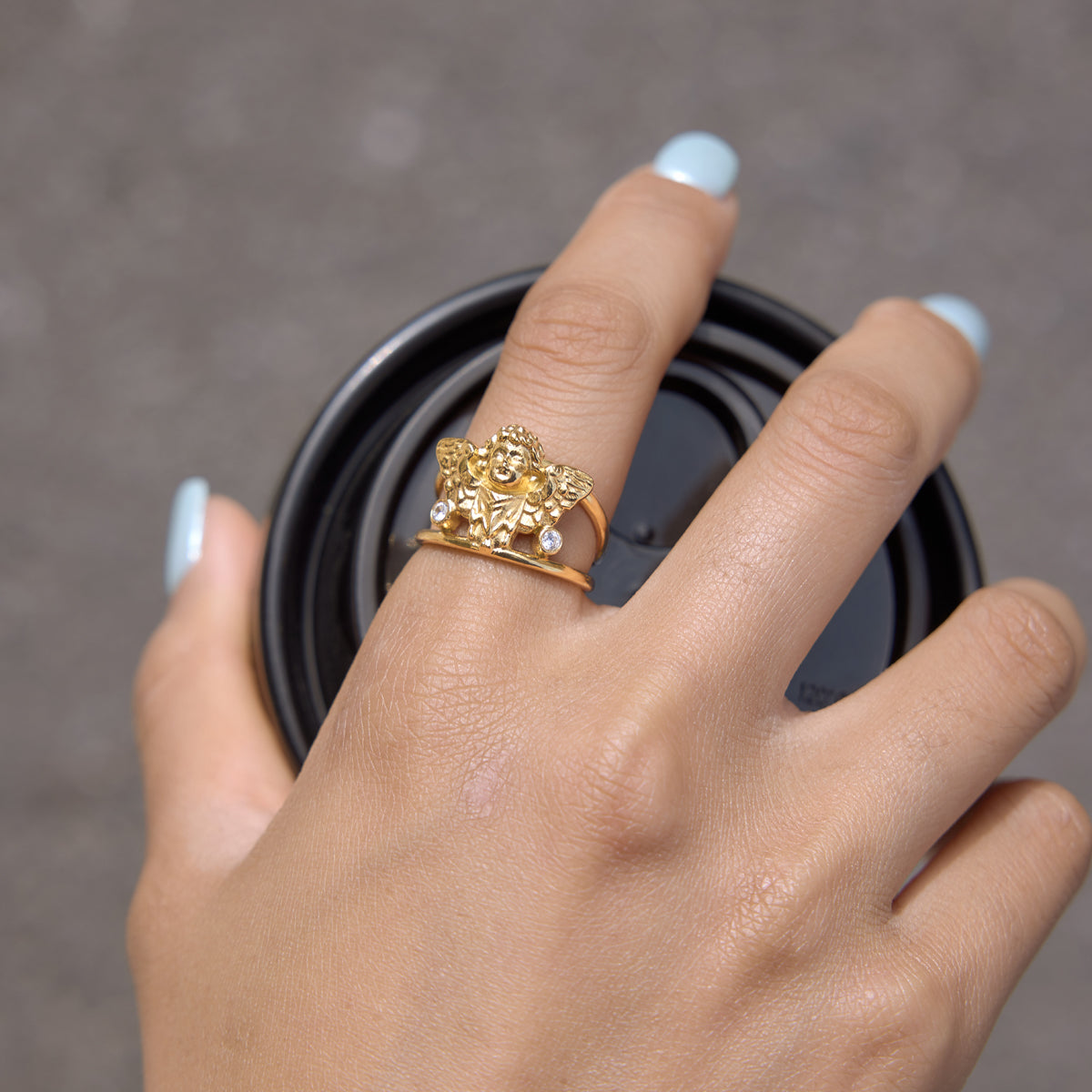 Amalfi Cherub Open Ring
