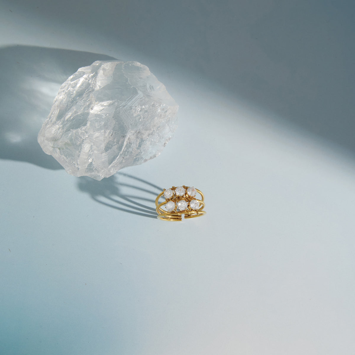 Halcyon Triple Layer Zircon Ring