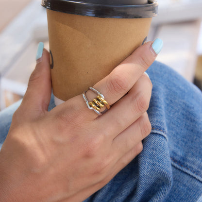 Solstice Twisted Layered Ring