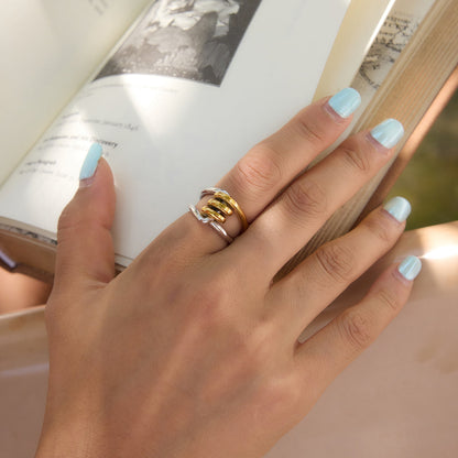 Solstice Twisted Layered Ring