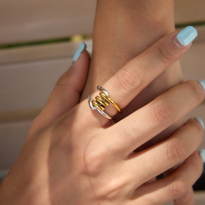 Solstice Twisted Layered Ring