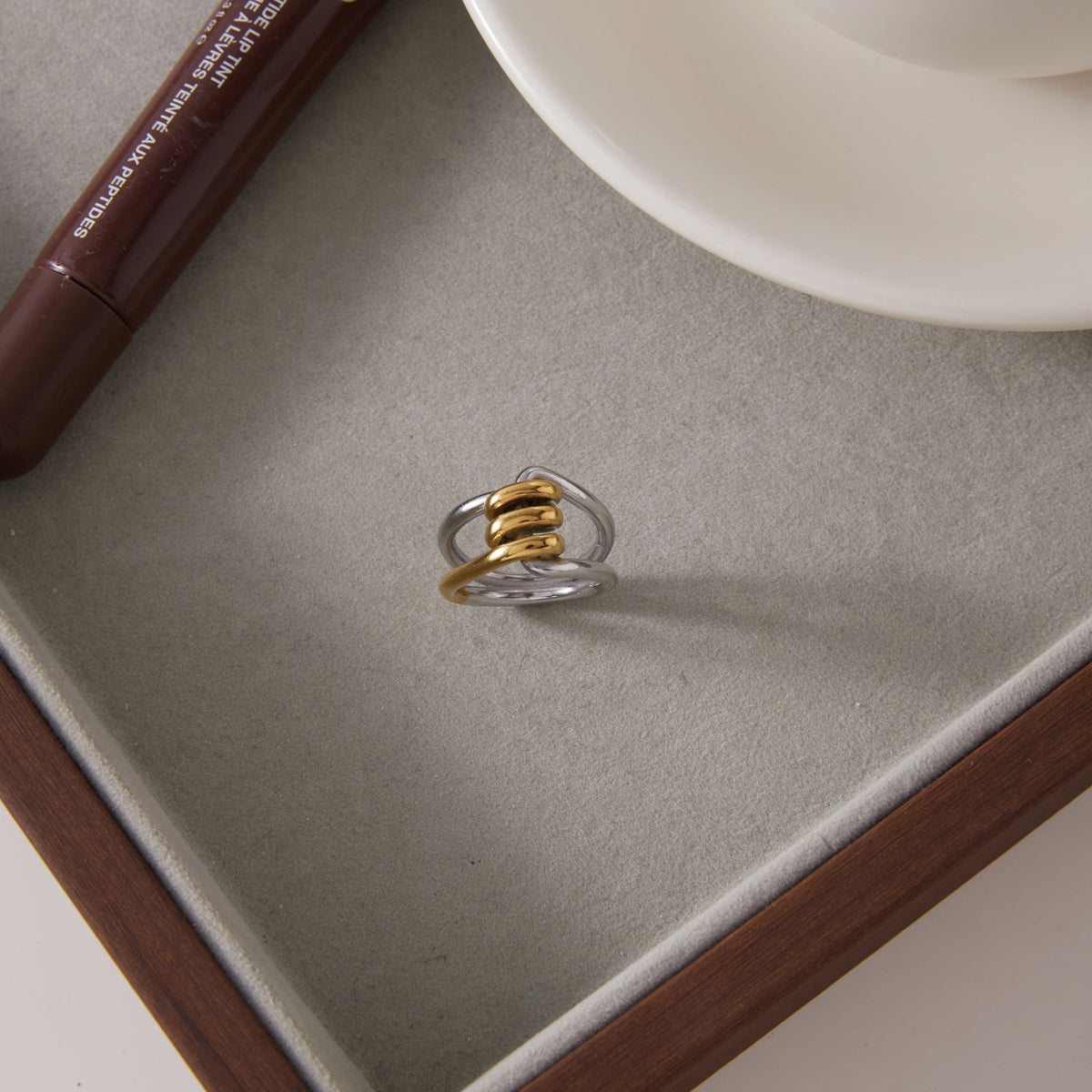 Solstice Twisted Layered Ring