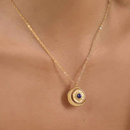 Tramontana Sun and Moon Spinner Necklace
