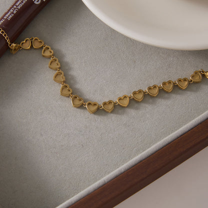 Cala Polished Heart Chain Bracelet