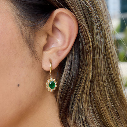Almond Blossom Flower Drop Earrings