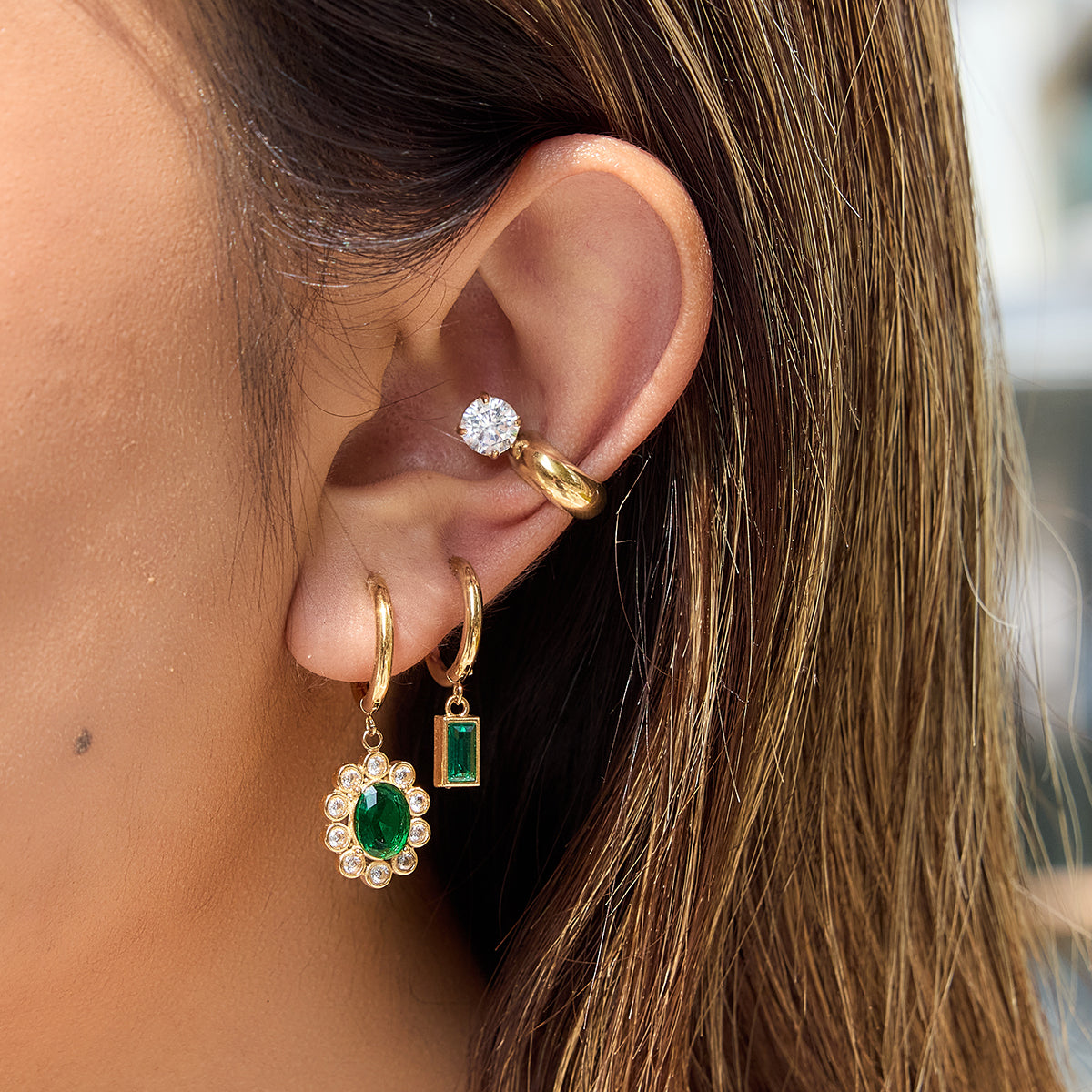 Almond Blossom Flower Drop Earrings