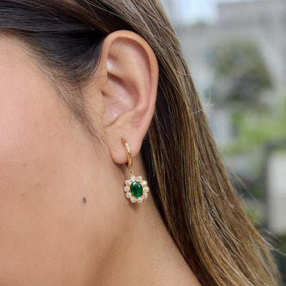 Almond Blossom Flower Drop Earrings