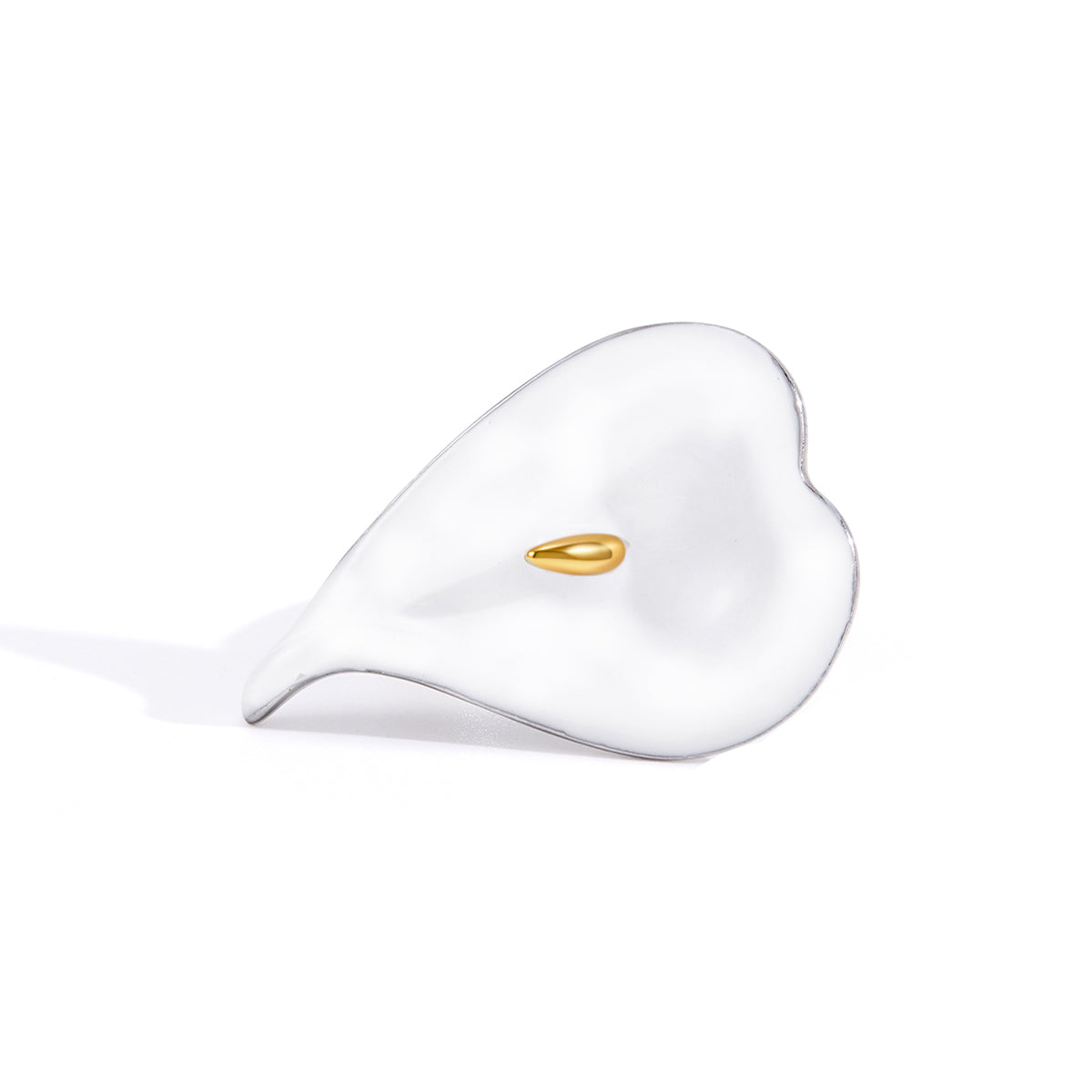 Alba White Calla Lily Ring