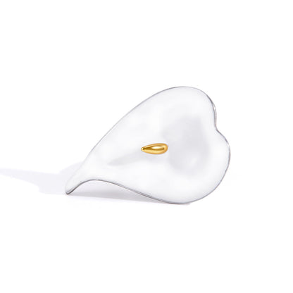 Alba White Calla Lily Ring
