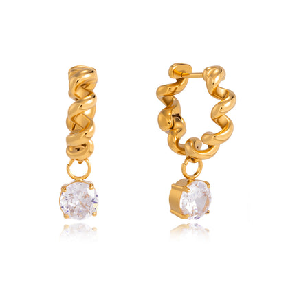 Vela Twisted Rope Hoop Earrings