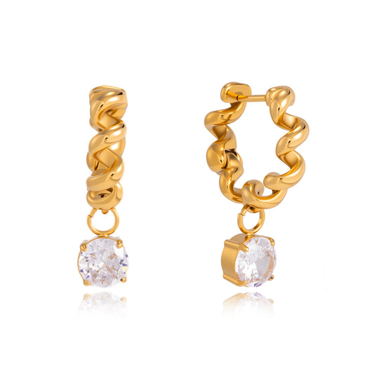 Vela Twisted Rope Hoop Earrings