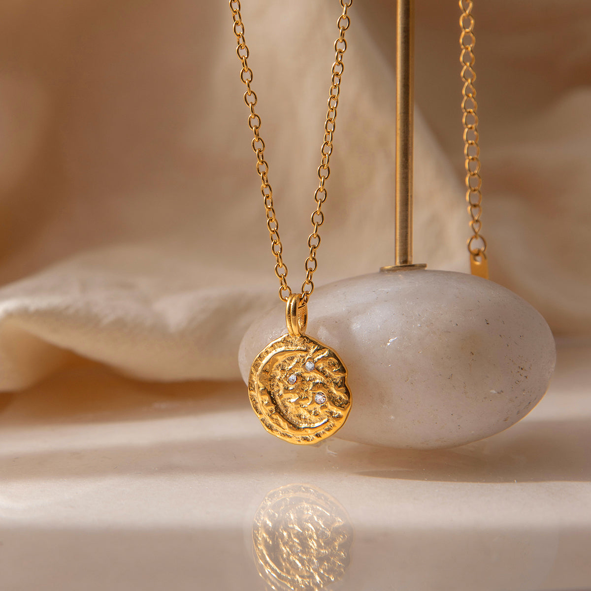 Meltemi Sunburst Coin Necklace