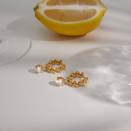 Vela Twisted Rope Hoop Earrings
