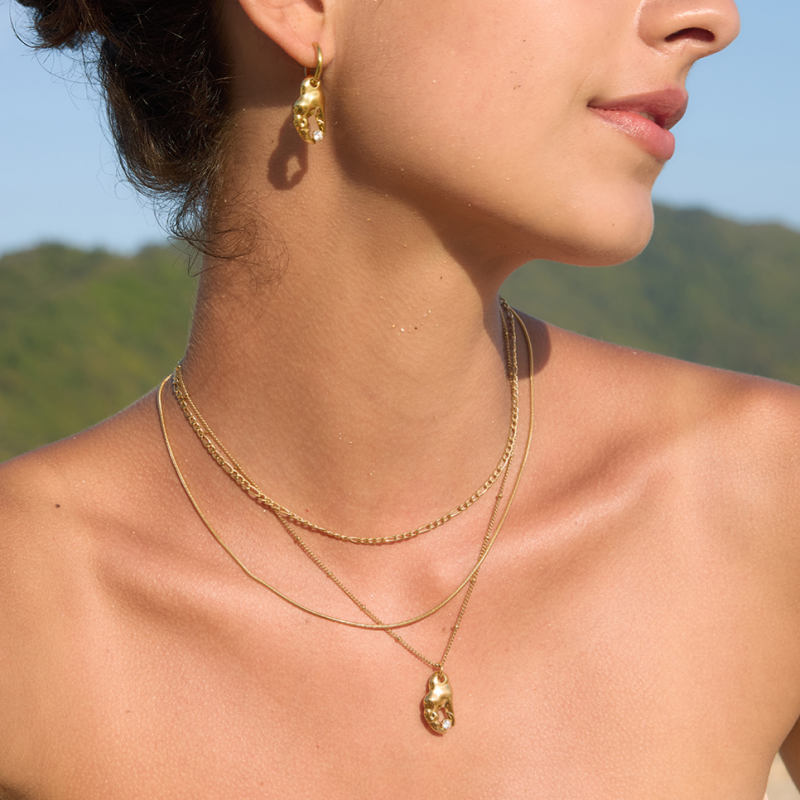 Coral Bay Crab Claw Huggie Earrings