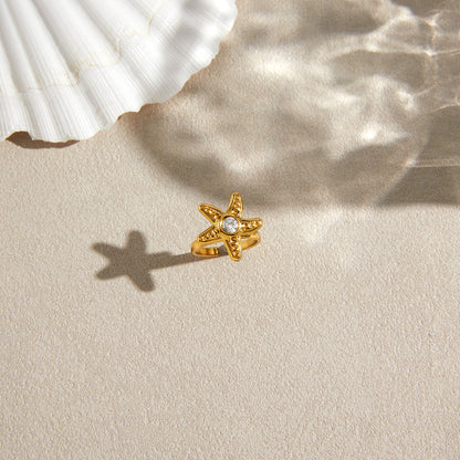 Sirocco Starfish Open Ring