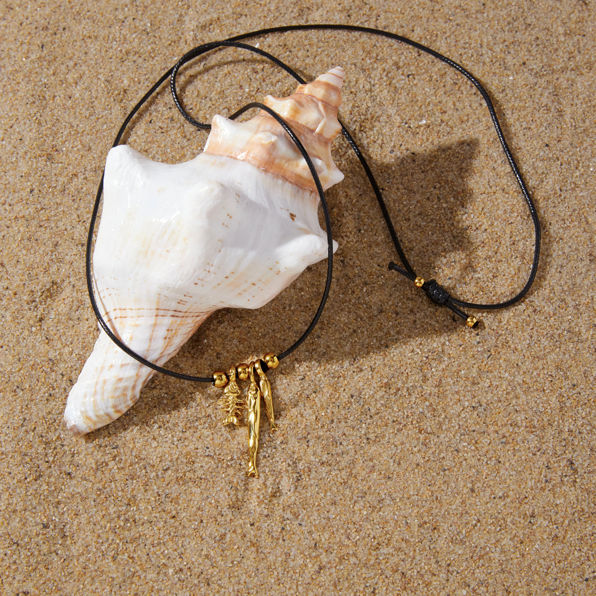 Driftwood Fishbone Cord Necklace