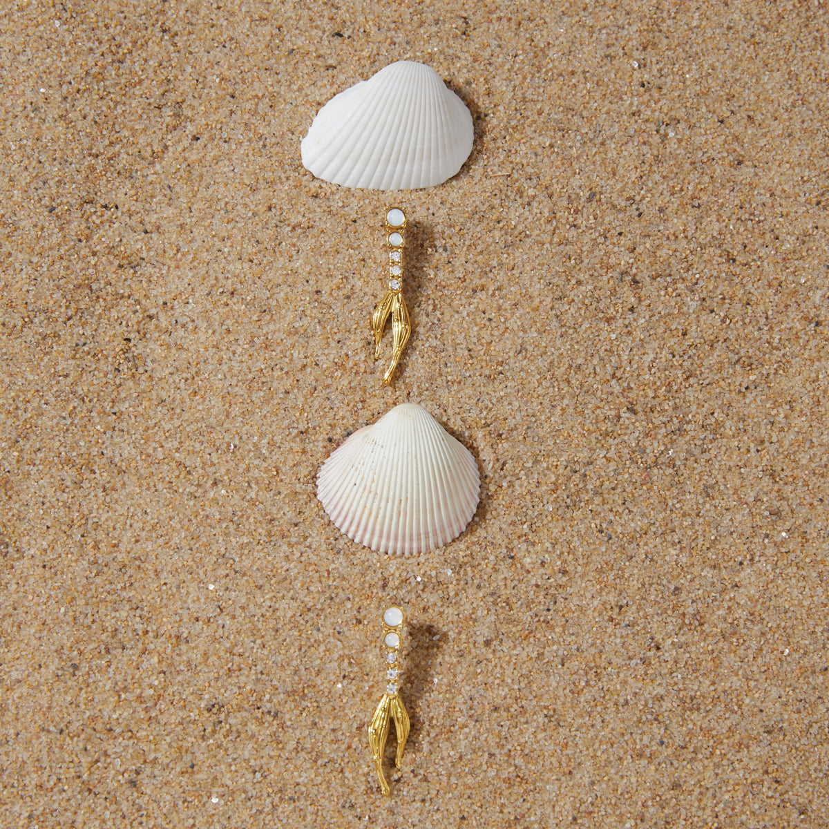 Alba Coral Branch Drop Earrings