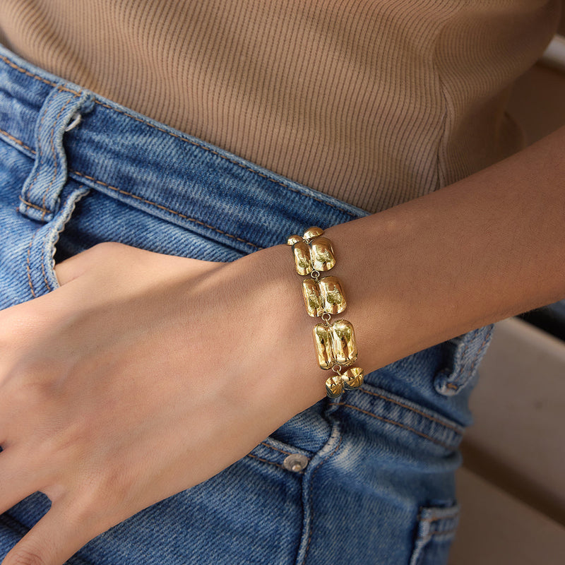 Shoreline Puffed Link Bracelet