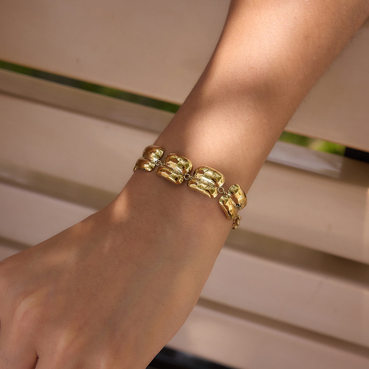 Shoreline Puffed Link Bracelet