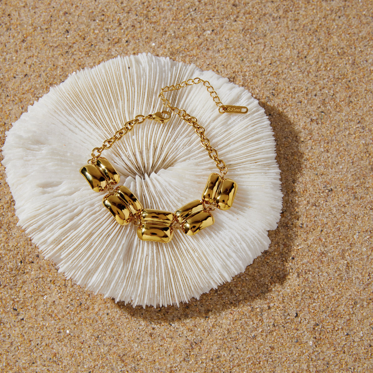 Shoreline Puffed Link Bracelet