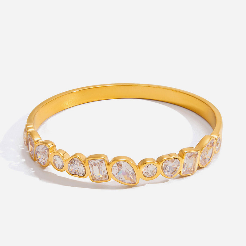Halcyon Mixed-Cut Bangle Bracelet