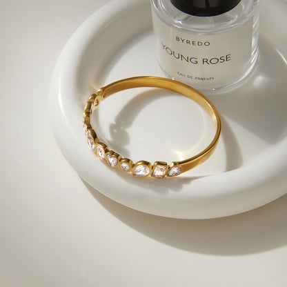 Halcyon Mixed-Cut Bangle Bracelet