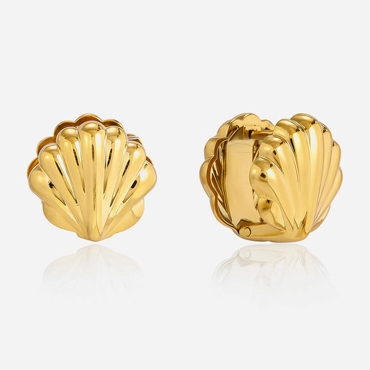 Cadaqués Scallop Shell Stud Earrings