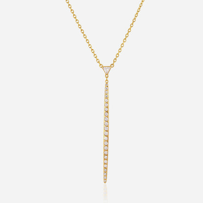Sandbar Pavé Drop Y Necklace