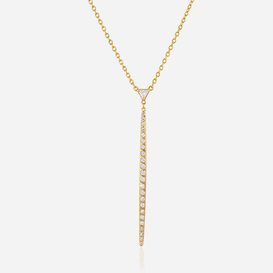 Sandbar Pavé Drop Y Necklace