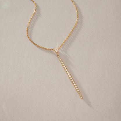 Sandbar Pavé Drop Y Necklace