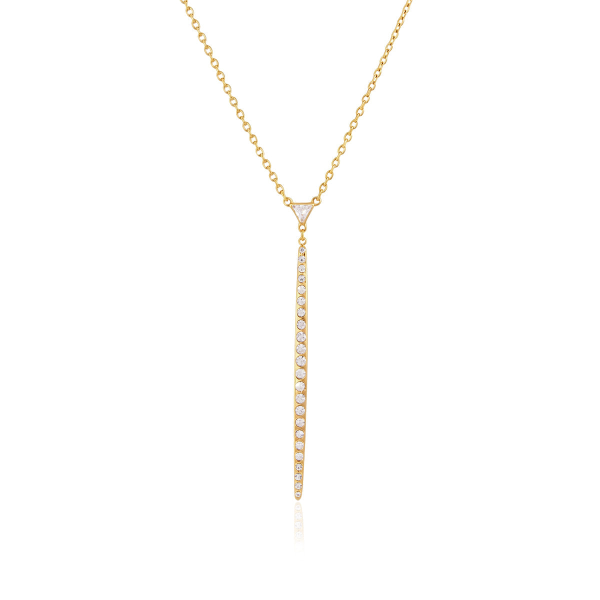 Sandbar Pavé Drop Y Necklace