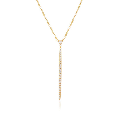 Sandbar Pavé Drop Y Necklace
